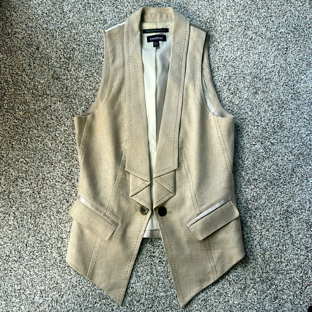Bebe satin backed vest